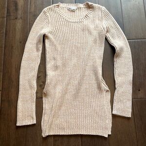 BCBGeneration Sweater Womens Small S Tunic tan and white